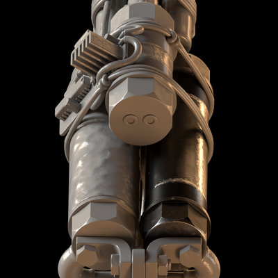 Textured render of the storage tank
