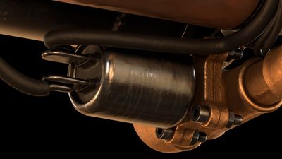 Textured close-up render of the bottom solenoid