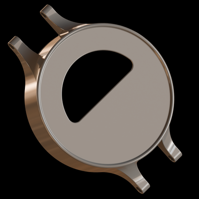 Clay render of the top of the watch case