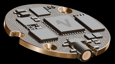 Clay render of the PCB