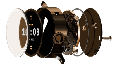 Disassembled Watch 3D Render